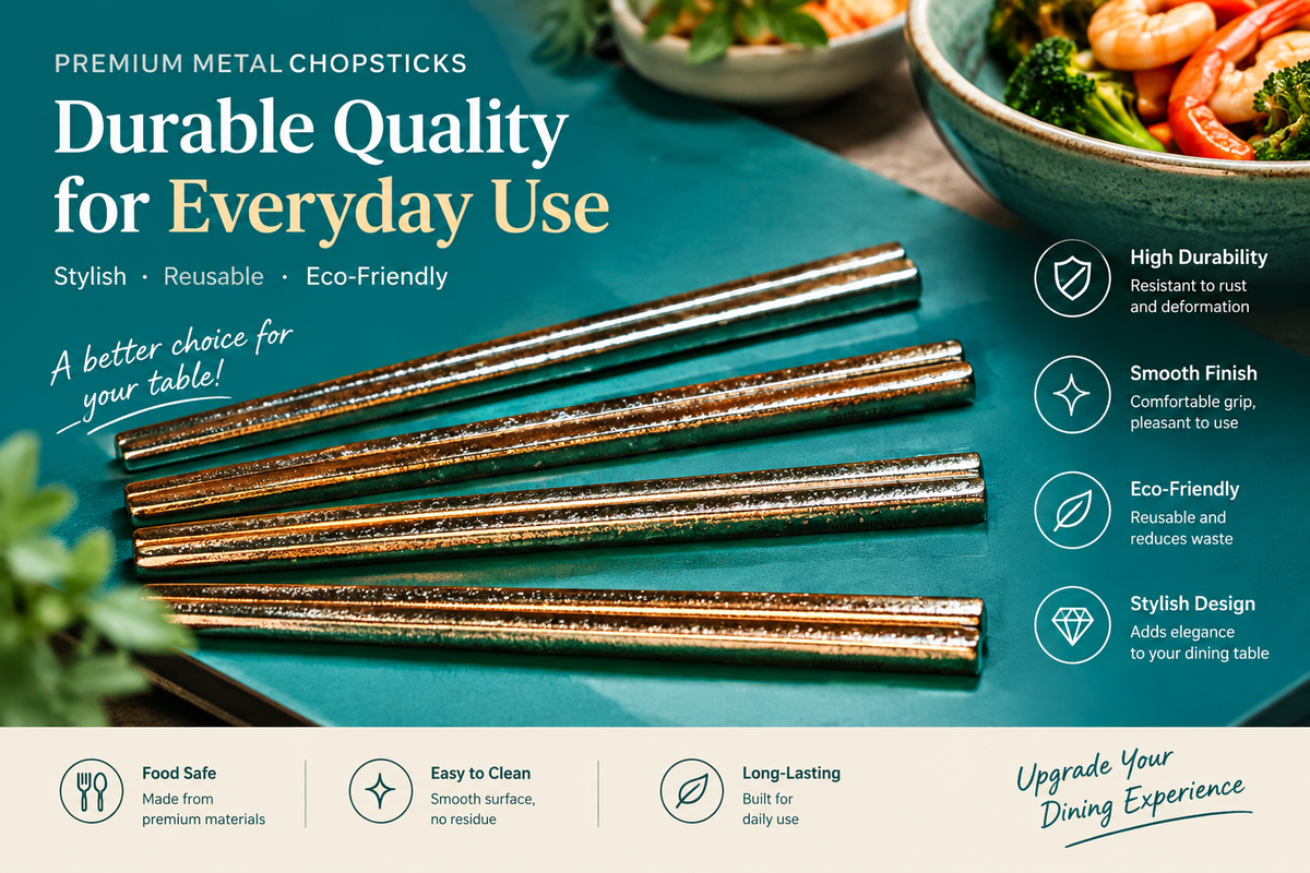 Premium Metal Chopsticks: Durable, Reusable & Stylish Dining Essentials