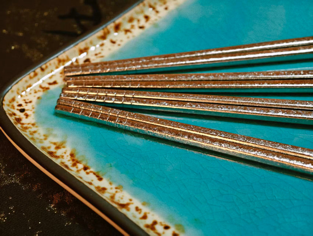Premium Pure Titanium Chopsticks – Reusable Dining Set